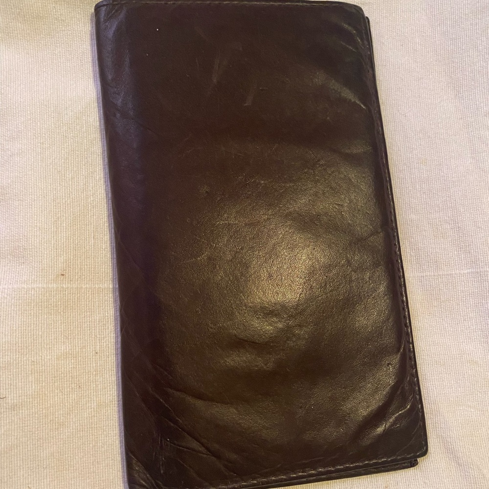 Brown leather wallet